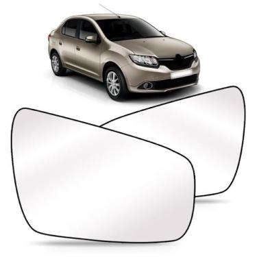 Imagem de Lente retrovisor logan sandero 2014 2015 2016 2017 - SP ACESSÓRIOS, Di