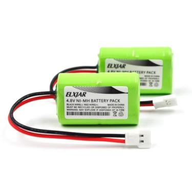 Imagem de Coonyard (Pacote com 2) 4,8V 150mAH 1/3AAA NiMH 4C Flat1/24 Temper DYNB0008 Substituição para baterias de carro DYNAMITE (DYNB0008)