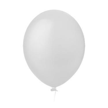 Imagem de Balão De Látex Branco Liso - 5 Polegadas - 50 Unidades