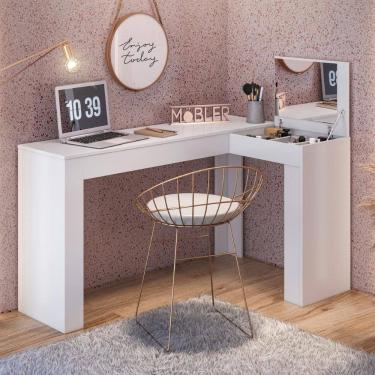 Imagem de Escrivaninha Penteadeira James Branco Fosco