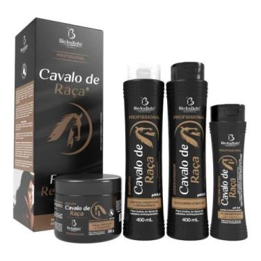 Imagem de Kit Cavalo De Raça Bio Instinto shampoo mascara condicionador leavein 