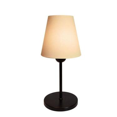 Imagem de Abajur Cabeceira Para Quarto Cone Vivare Md-2005 Cúpula em Tecido Cone - Bivolt