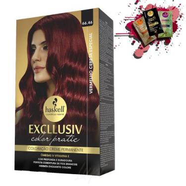 Imagem de Coloracao 66.46 Haskell Excllusiv Color Pratic Vermelho Cereja Especia