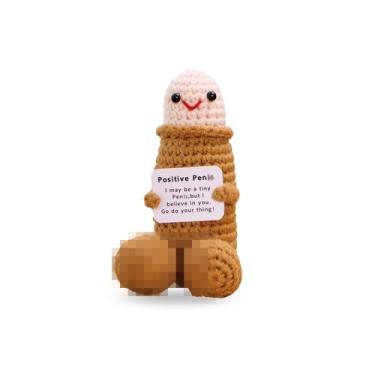 Imagem de Boneca positiva feita à mão HAIDWEN Emotional Support Pickle