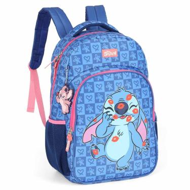 Imagem de Mochila de Costas - Disney Stitch - In Love - Azul - Luxcel