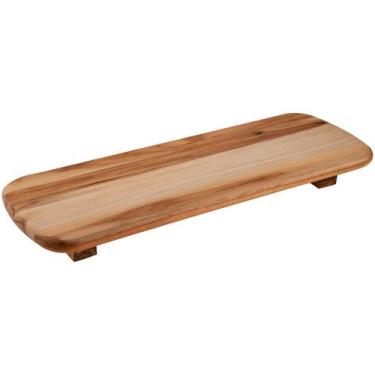 Imagem de Tábua para Petiscos de Madeira Retangular Tramontina Provence 50x18cm