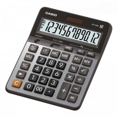 Imagem de Calculadora De Mesa 12 Digitos Gx-120b Prata Casio