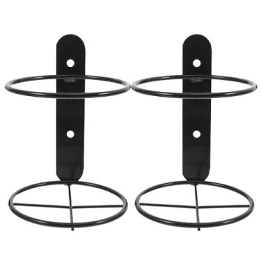 Imagem de Alipis Rack de vinho montado na parede: 2 peças de suporte de exibição de garrafa de vinho único de ferro - suporte de garrafa prateleira para casa cozinha bar restaurante organizador de armazenamento