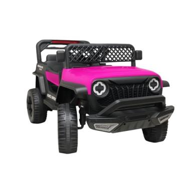 Imagem de Mini Jipe Elétrico Infantil 12V Com 4 Motores - Rosa