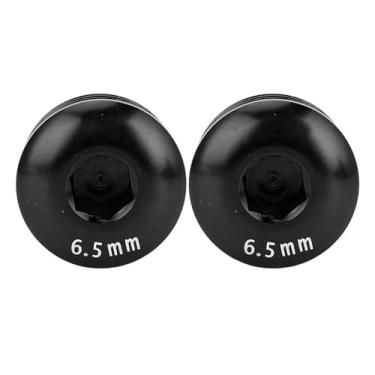 Imagem de RiToEasysports Acessórios para Bicicletas, Tampa de Cobertura à Prova de Poeira para Pedal de Ciclo de Liga de Alumínio M14 6,5 Mm 2 Peças para Ciclo de Montanha (Preto)