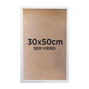 Imagem de Moldura Quadro Caixa 3cm 30x50cm Foto Poster Ilustração Sem Vidro - Vá