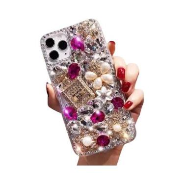 Imagem de Capa De Luxo Com Diamantes Para iPhone 16 15 14 13 12 11 pro Max X XS 