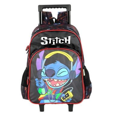 Imagem de Mochila Escolar LILO STITCH Costas e Rodas Menino Original - Disney, P
