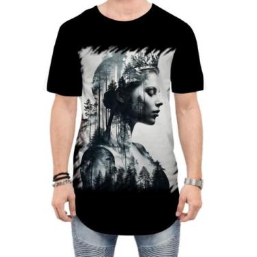 Imagem de Camiseta Longline Pesca Rainha da Floresta Nórdica 7, P