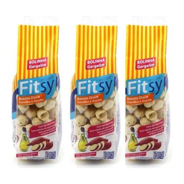 Imagem de Kit 3 Snack Fitsy Gergelim 180g