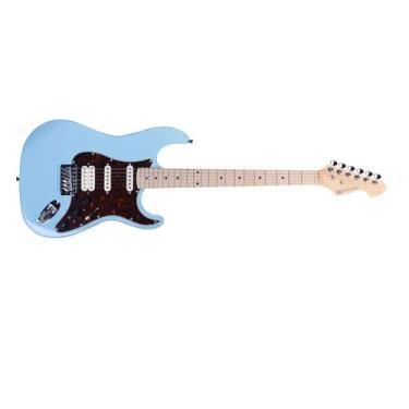 Imagem de Guitarra michael strato rocker gms 250 c/efeitos ab antique blue