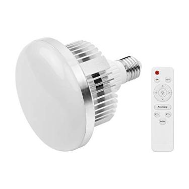 Imagem de Qudai Lâmpada de vídeo LED E27 45W bicolor 3000K-6000K com controle remoto de ampla voltagem AC110~235V para fotografia de estúdio em casa e iluminação doméstica BD