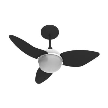 Imagem de Ventilador Teto Aliseu Smart Preto 3 Pás Plásticas Pretas