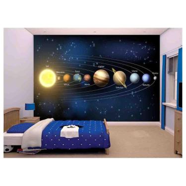 Imagem de Papel De Parede Infantil Espaço Sistema Solar  Azs83