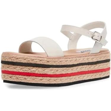 Imagem de Steve Madden Zella Bone Multi Color Espadrille Flatform Wedge Sandals (8)
