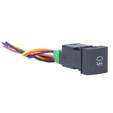 Imagem de Vomeko Botão de interruptor de luz de carro com fio TS-10 interruptor de luz de neblina frontal ABS com proteção IP67, interruptor de luz de neblina de substituição, interruptor de luz de neblina com fio.