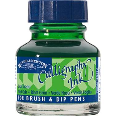 Imagem de Winsor & Newton Calligraphy Tinta para Caligrafia, Verde (Leaf Green), 30 ml