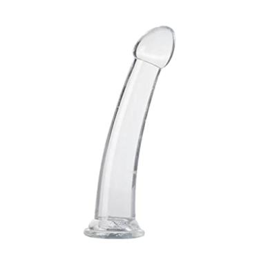 Imagem de cwamen Vibrador realista de 8,3 polegadas, brinquedo sexual macio e realista para iniciantes, pênis fino e transparente com ventosa forte para a vida adulta, como sexo anal