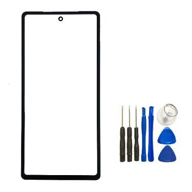 Imagem de UPONEW Para Google Pixel 7a GWKK3 GHL1X G0DZQ G82U8 Substituição da lente de vidro do painel frontal externo da tela com ferramenta de abertura (não LCD e não digitalizador)