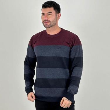 Imagem de Blusa de Lã Mormaii Listrada Gola Redonda Masculina-Masculino