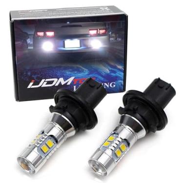 Imagem de iJDMTOY (2) Lâmpadas de LED de reserva Xenon White CAN-bus 12184 12185 PH24W compatíveis com Chevrolet Camaro, 2010-2016 Cadillac SRX, 2011-2012 Ford Taurus, 2007-2012 GMC Acadia, etc.