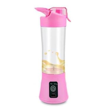 Imagem de Juice Cup Mini Liquidificador Portátil Recarregável Rosa - Aq Shopping