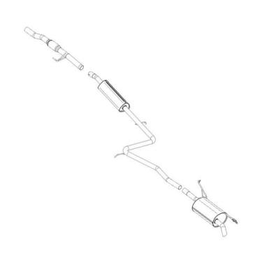 Imagem de Kit Completo Escapamento Palio Weekend 1.4 8V 2005 a 2008 Op - Pioneir