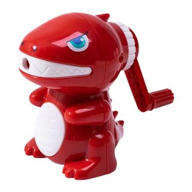 Imagem de YWJLQH Apontador de Lápis com Manivela, Apontador de Lápis, Moderno, Papelaria, Criativo, Portátil para Meninos, Desenho, Arte, Presentes, vermelho