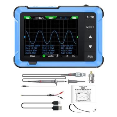 Imagem de harayaa Osciloscópio digital 2 em 1 1M de largura de banda Ferramentas portáteis Testador de energia Medidor com gerador de sinal de sonda para reparo