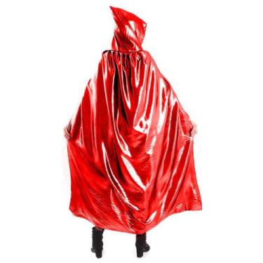 Imagem de Fantasia Acessório Decorativo Capa Metalizada Adulto Vampiro - Fantasi