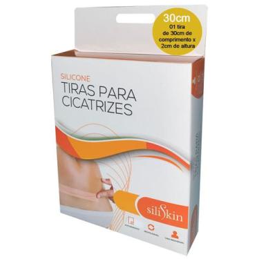 Imagem de Fita Gel Silicone 30cmx2cm Cicatriz Queloide Siliskin 1un