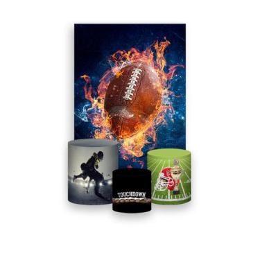 Imagem de Painel De Festa Vertical 1,50 x 2,20 + Trio De Capas Cilindro - Bola d