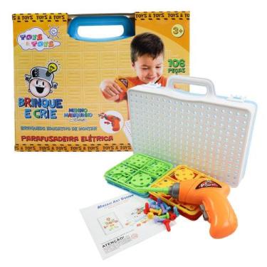 Imagem de Kit Ferramenta Infantil Parafusadeira De Brinquedo De Montar - Toys & 