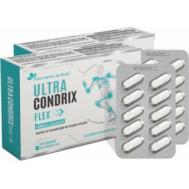 Imagem de Kit 2 Ultra Condrix - Msm, Curcum@, Vit K2, Colágeno Tipo II e Ácido H