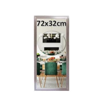 Imagem de Espelho Decorativo Com Moldura Em Madeira Color 72cm - Objetos De Deco