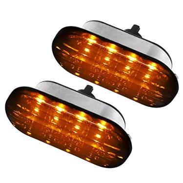 Imagem de X AUTOHAUX Par de luzes de seta laterais LED para VW MK4 Golf Jetta R32 Passat B5 Amber Lâmpada marcador lateral frontal