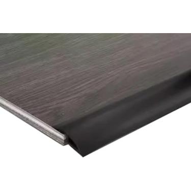 Imagem de Tira de transição de vinil descascada e colada, azulejo para carpete/tapete para acabamento de borda laminada tiras de transição 3 pés/10 pés/13 pés de comprimento, preto, 1 m/3,3 pés
