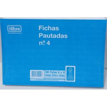Imagem de Ficha Pautada N4 6x9 100F - Tilibra