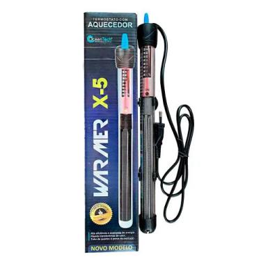 Imagem de Aquecedor com Termostato X5 300W 220V Aquário OceanTech - Ocean Tech