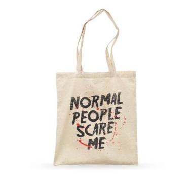 Imagem de Ecobag Normal People Scare Me Studio Geek