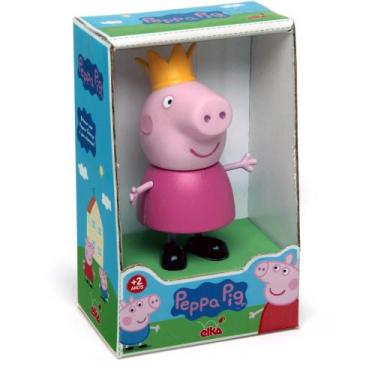 Imagem de Boneco Personagem Peppa PIG Princesa em Vinil 15CM - Elka, Colorido, P
