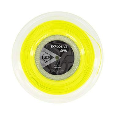 Imagem de Dunlop Corda de tênis Sports Explosive Spin 17G, amarelo, carretel de 660'