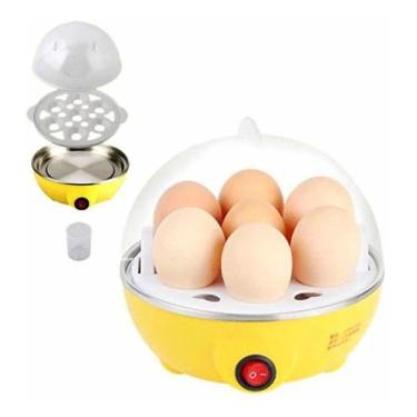 Imagem de Maquina De Cozinhar Ovos Elétrica AMARELO Egg Cooker 350w 110 Dieta - 