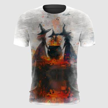 Imagem de Camiseta Caldeirão de Bruxa com Morcegos - FABRIQUETA, GG