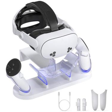 Imagem de Base de Carregamento Kuject para Meta Quest 3 e Quest 3s - 2 Baterias